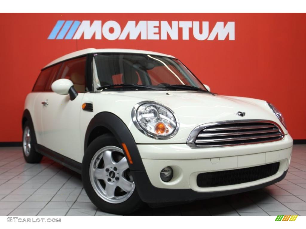 2009 Cooper Clubman - Pepper White / Gravity Tuscan Beige Leather photo #1