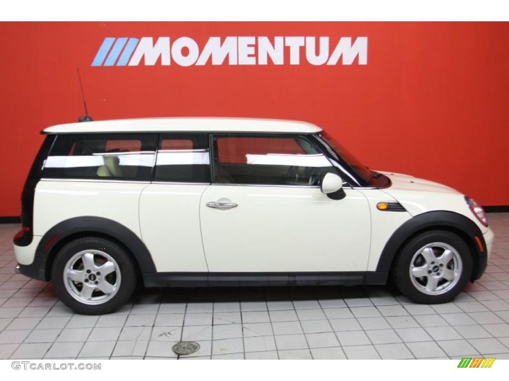 2009 Cooper Clubman - Pepper White / Gravity Tuscan Beige Leather photo #4