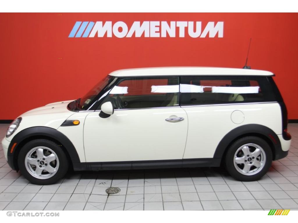 2009 Cooper Clubman - Pepper White / Gravity Tuscan Beige Leather photo #16