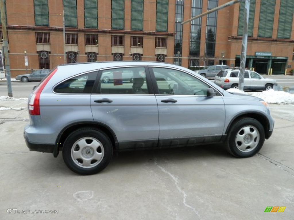 2009 CR-V LX 4WD - Glacier Blue Metallic / Gray photo #5