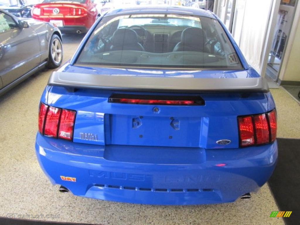 Azure Blue 2003 Ford Mustang Mach 1 Coupe Exterior Photo #43240833
