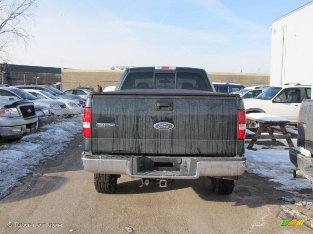 2005 F150 XLT SuperCab 4x4 - Aspen Green Metallic / Medium Flint Grey photo #4