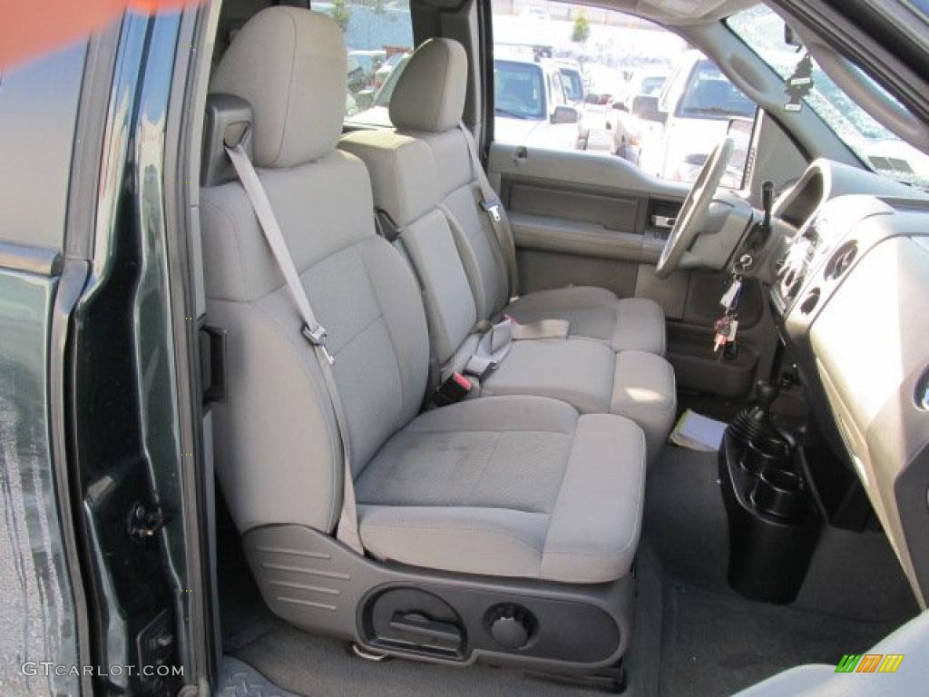 2005 F150 XLT SuperCab 4x4 - Aspen Green Metallic / Medium Flint Grey photo #12