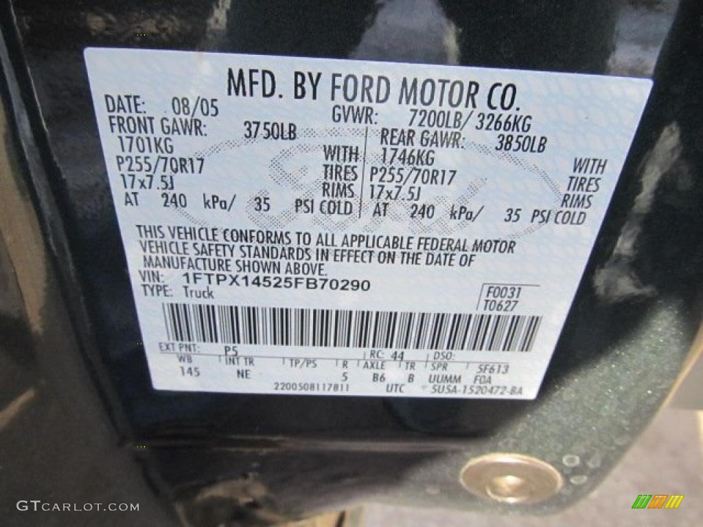 2005 F150 XLT SuperCab 4x4 - Aspen Green Metallic / Medium Flint Grey photo #14