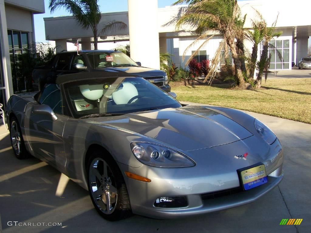 2008 Corvette Convertible - Machine Silver Metallic / Ebony photo #6