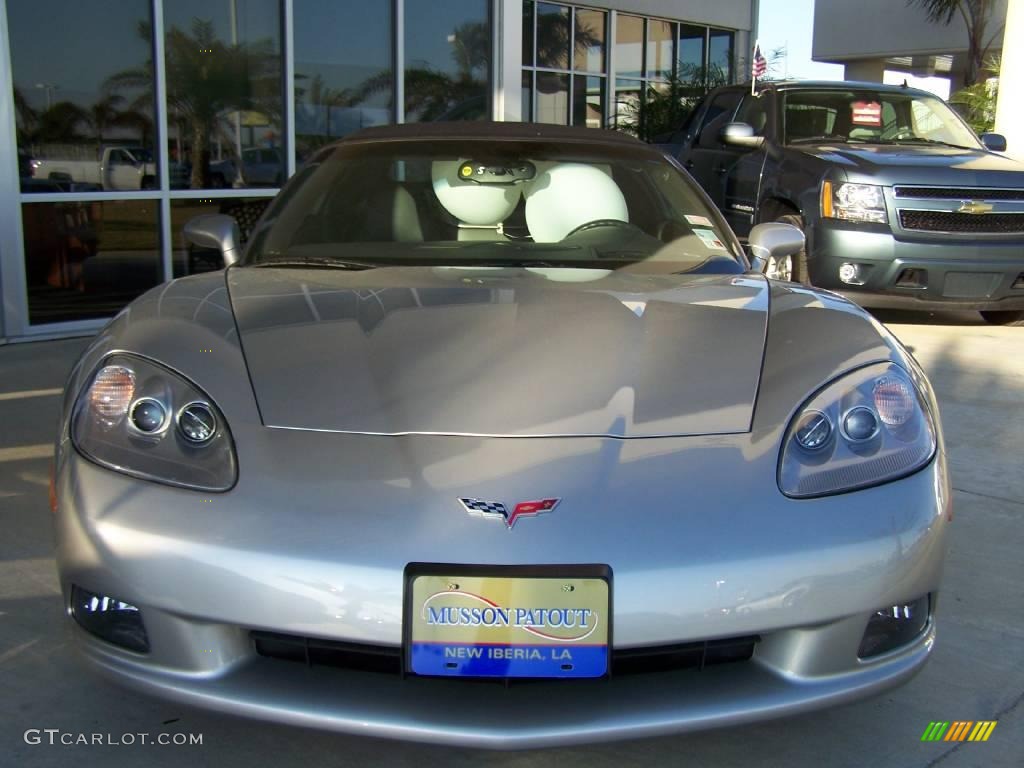 2008 Corvette Convertible - Machine Silver Metallic / Ebony photo #7