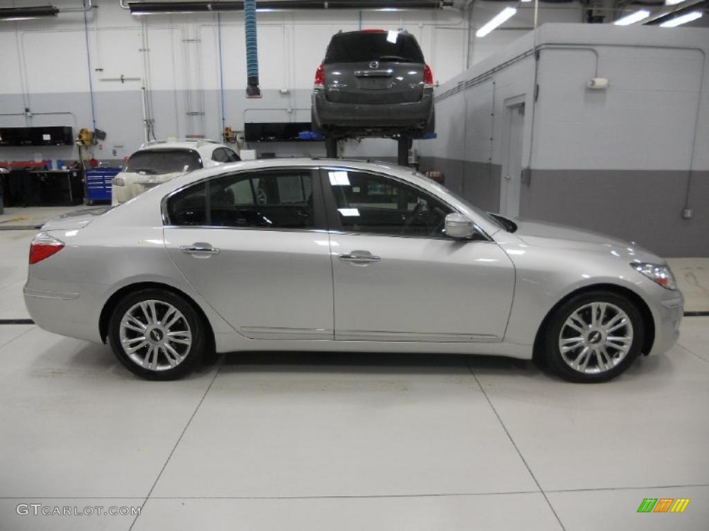 2009 Genesis 4.6 Sedan - Platinum Metallic / Black photo #4