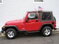 2003 Flame Red Jeep Wrangler Sport 4x4  photo #4