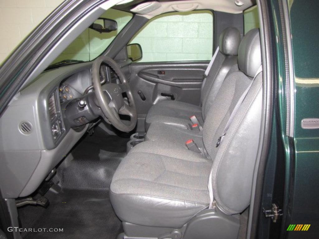 2004 Silverado 1500 Regular Cab - Dark Green Metallic / Dark Charcoal photo #10