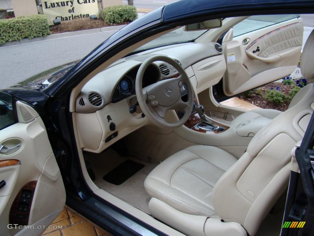 Stone Interior 2004 Mercedes-Benz CLK 320 Cabriolet Photo #43250022