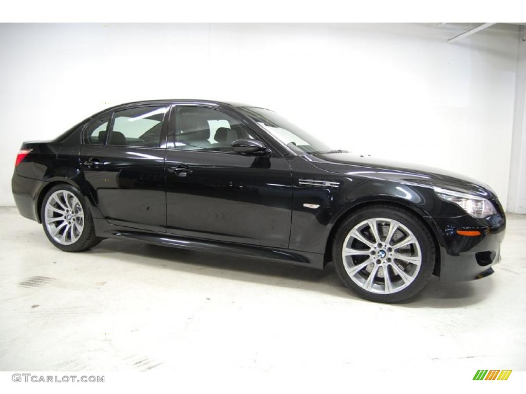 Black Sapphire Metallic 2008 BMW M5 Sedan Exterior Photo #43250782