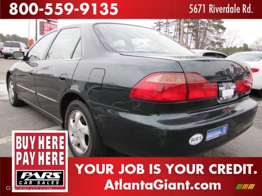 1998 Accord EX Sedan - New Dark Green Pearl / Ivory photo #2