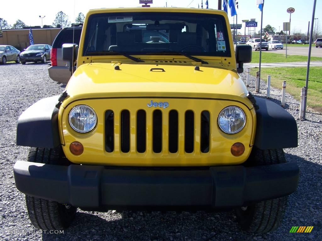 2008 Wrangler X 4x4 - Detonator Yellow / Dark Slate Gray/Medium Slate Gray photo #6