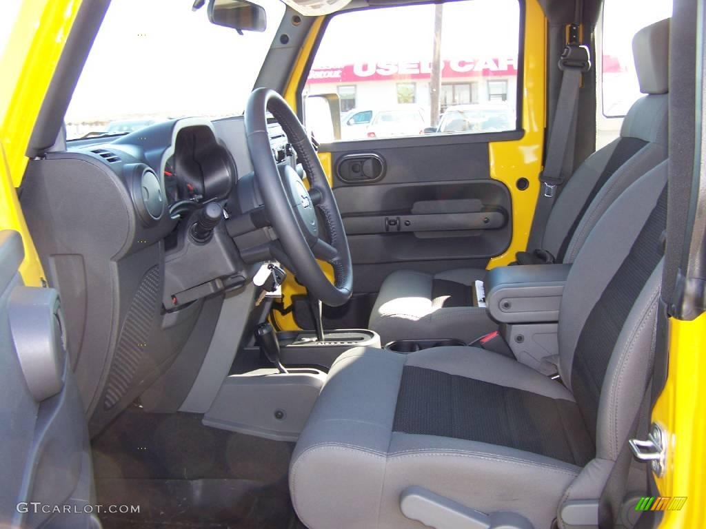 2008 Wrangler X 4x4 - Detonator Yellow / Dark Slate Gray/Medium Slate Gray photo #7