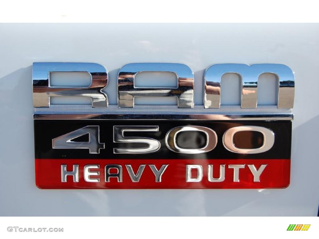 2009 Dodge Ram 4500 SLT Crew Cab 4x4 Flat Bed Stake Truck Marks and Logos Photo #43256750