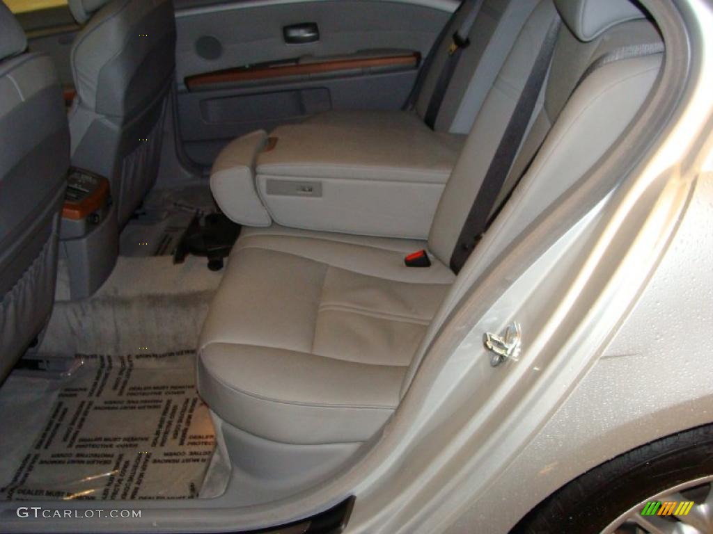 2005 7 Series 745Li Sedan - Titanium Silver Metallic / Basalt Grey/Flannel Grey photo #12