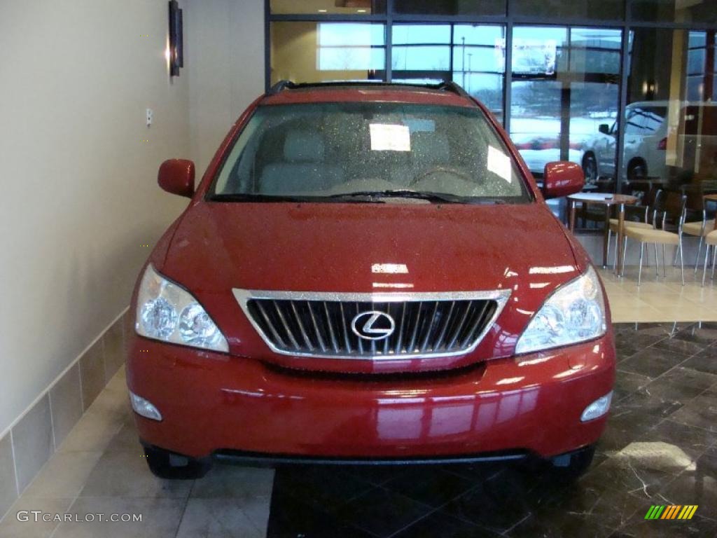 2009 RX 350 AWD - Matador Red Mica / Parchment photo #2