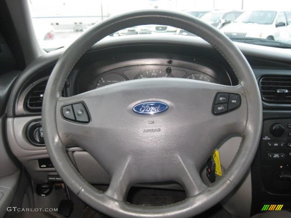 2002 Ford Taurus SES Dark Charcoal Steering Wheel Photo #43258622