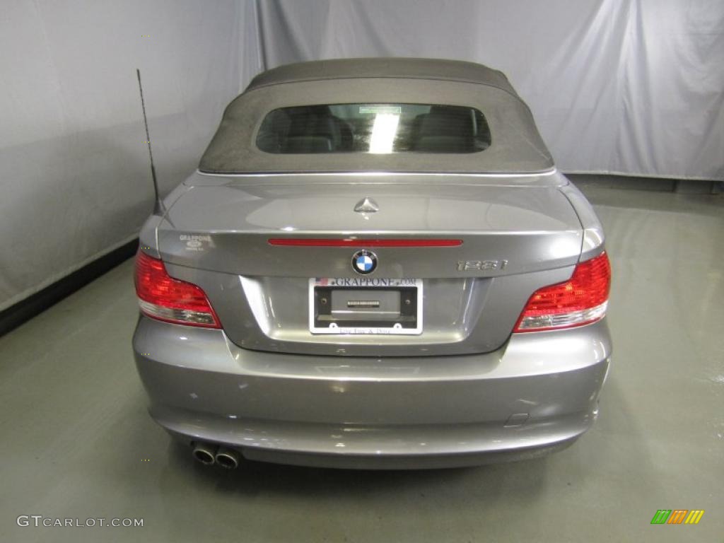 2009 1 Series 128i Convertible - Space Grey Metallic / Black photo #10