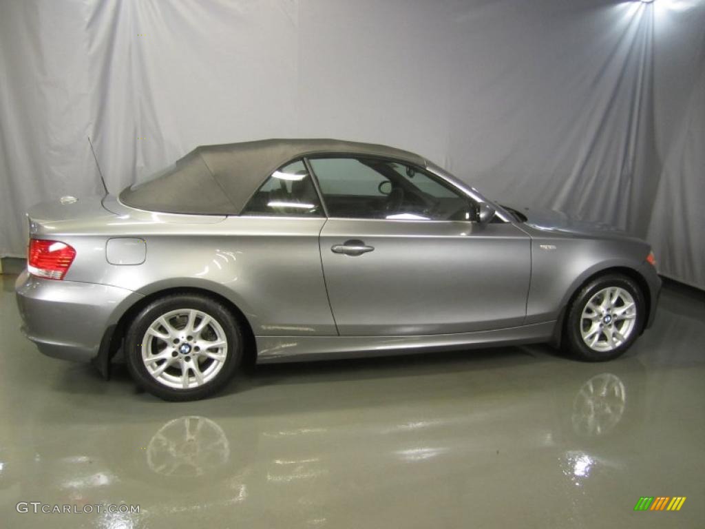 2009 1 Series 128i Convertible - Space Grey Metallic / Black photo #11