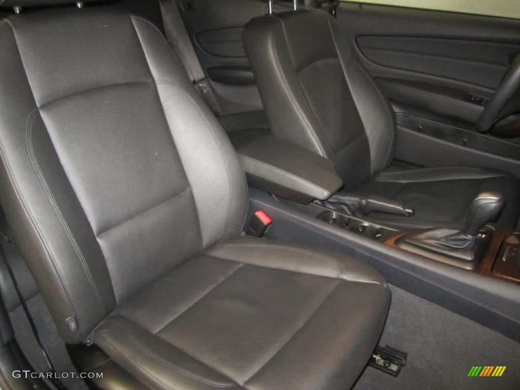 Black Interior 2009 BMW 1 Series 128i Convertible Photo #43260770