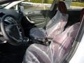 Plum/Charcoal Black Leather 2011 Ford Fiesta SEL Sedan Interior Color