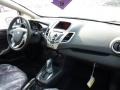 Plum/Charcoal Black Leather 2011 Ford Fiesta SEL Sedan Dashboard