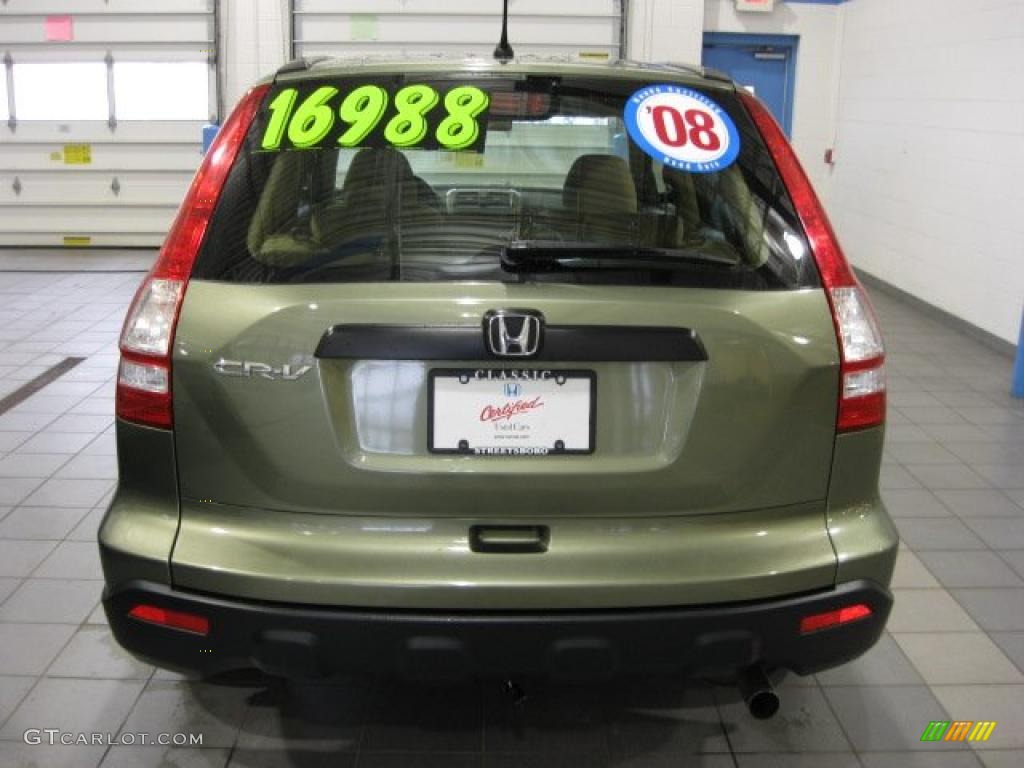 2008 CR-V LX - Green Tea Metallic / Ivory photo #8