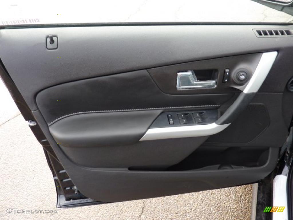 2011 Ford Edge Sport AWD Charcoal Black/Silver Smoke Metallic Door Panel Photo #43262756