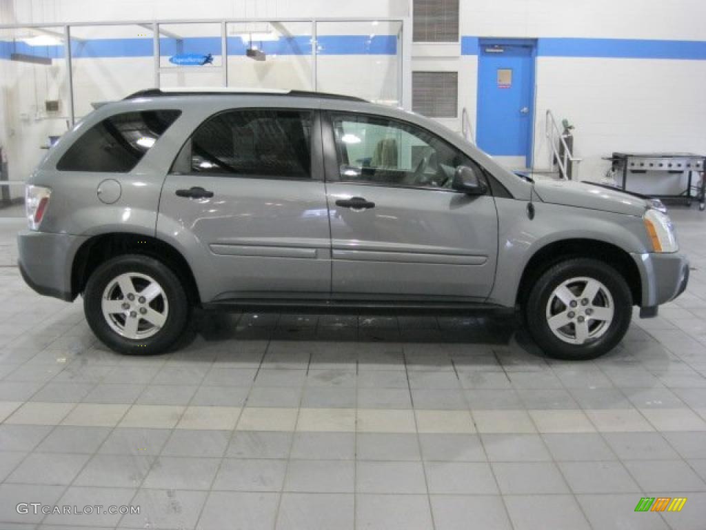 2005 Equinox LS AWD - Dark Silver Metallic / Light Gray photo #3