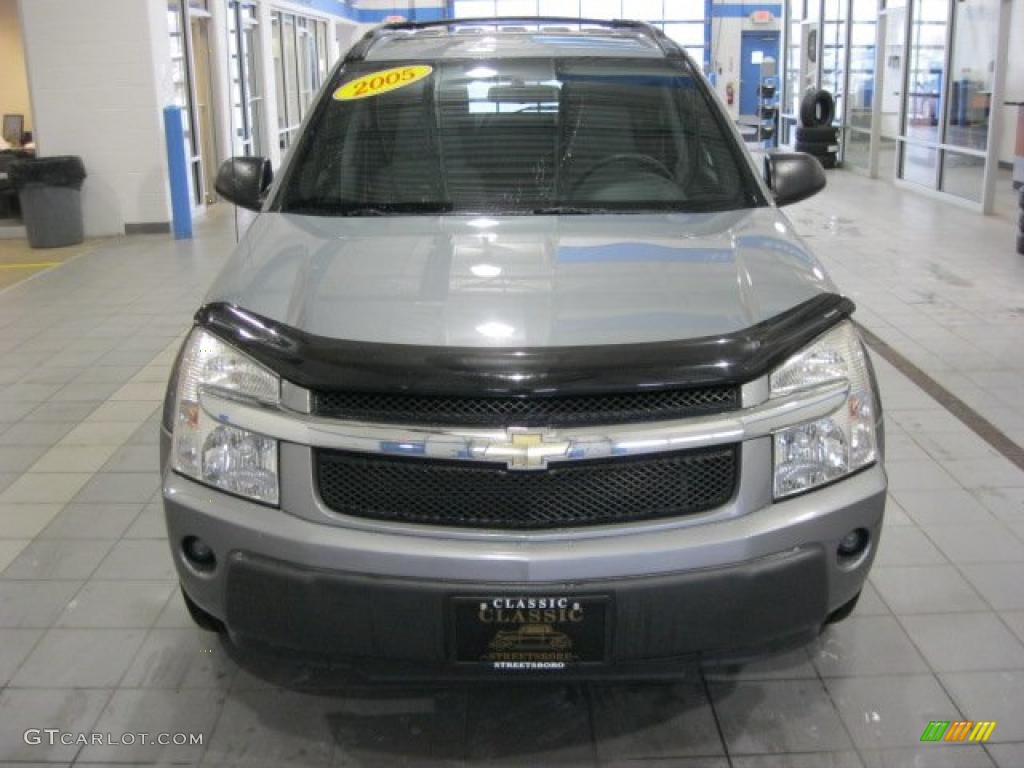 2005 Equinox LS AWD - Dark Silver Metallic / Light Gray photo #5