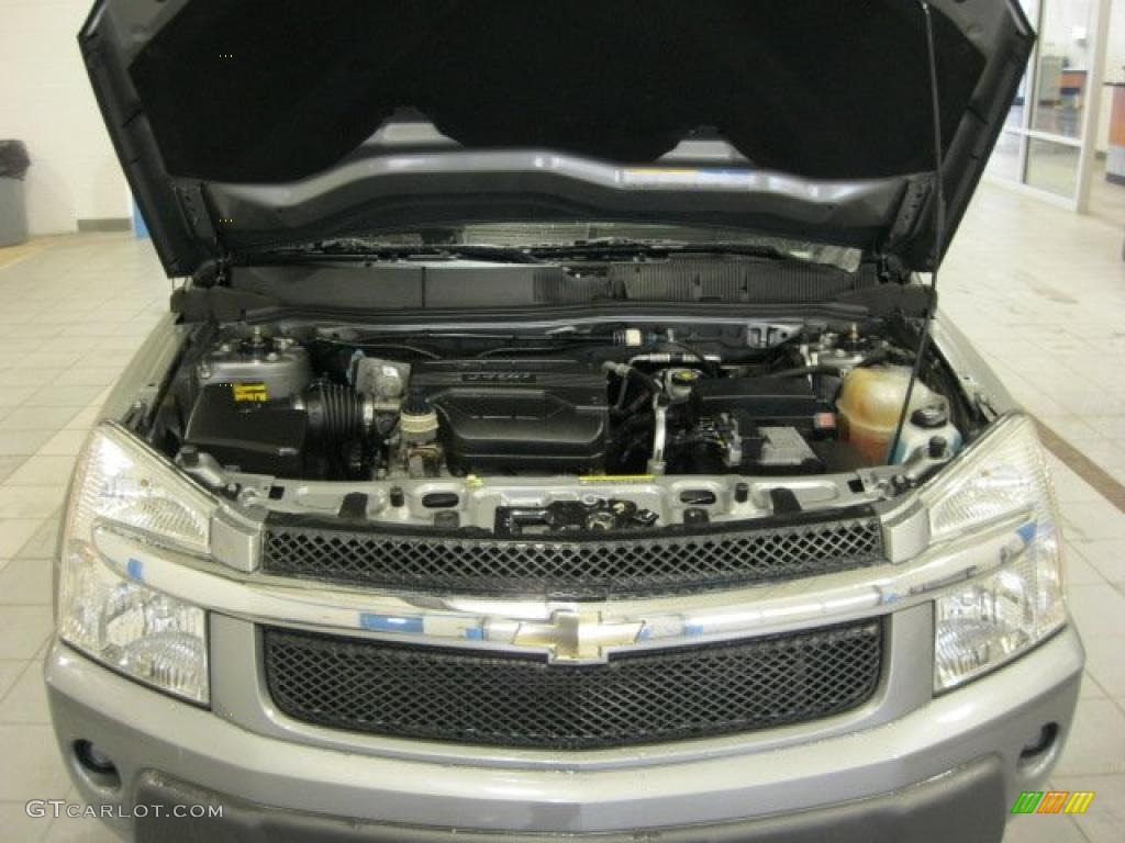 2005 Equinox LS AWD - Dark Silver Metallic / Light Gray photo #6