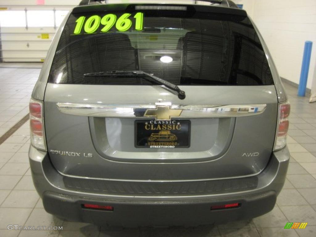 2005 Equinox LS AWD - Dark Silver Metallic / Light Gray photo #8