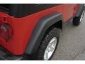 2004 Flame Red Jeep Wrangler Rubicon 4x4  photo #6