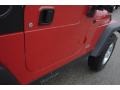 2004 Flame Red Jeep Wrangler Rubicon 4x4  photo #8