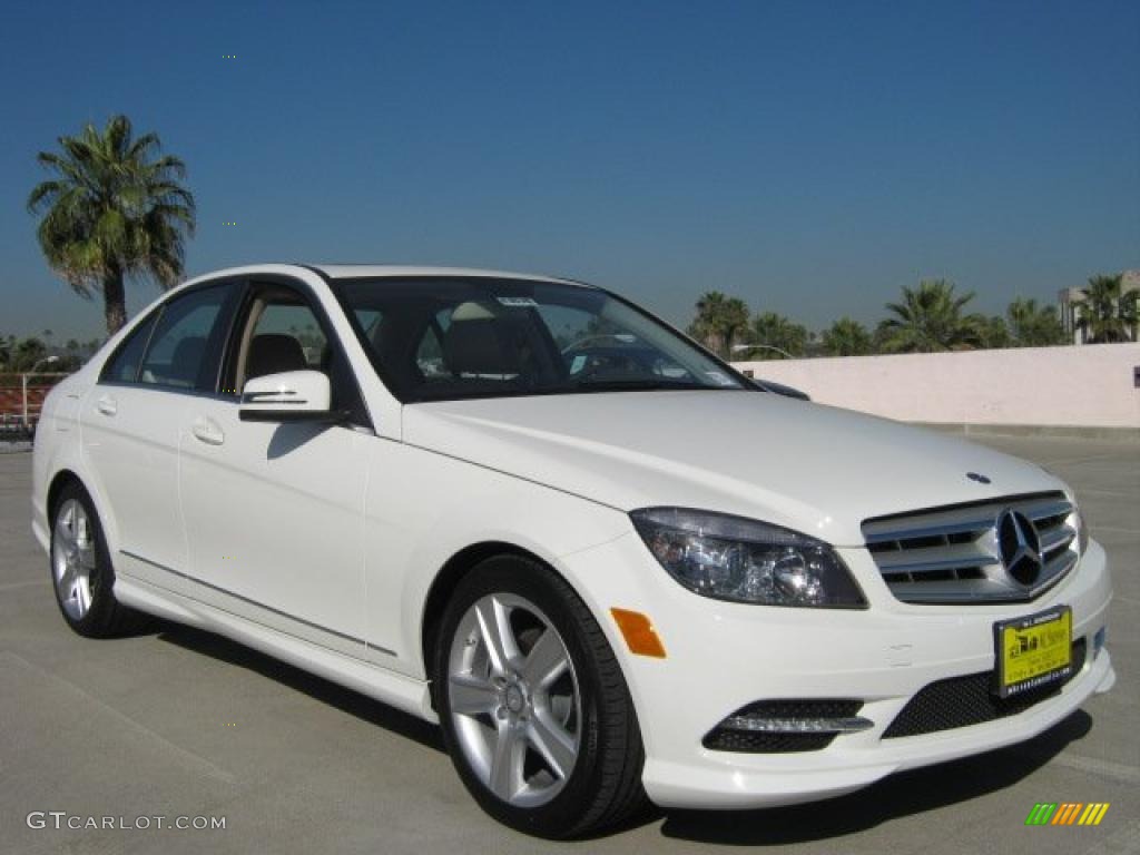 Arctic White 2011 Mercedes-Benz C 300 Sport Exterior Photo #43265290