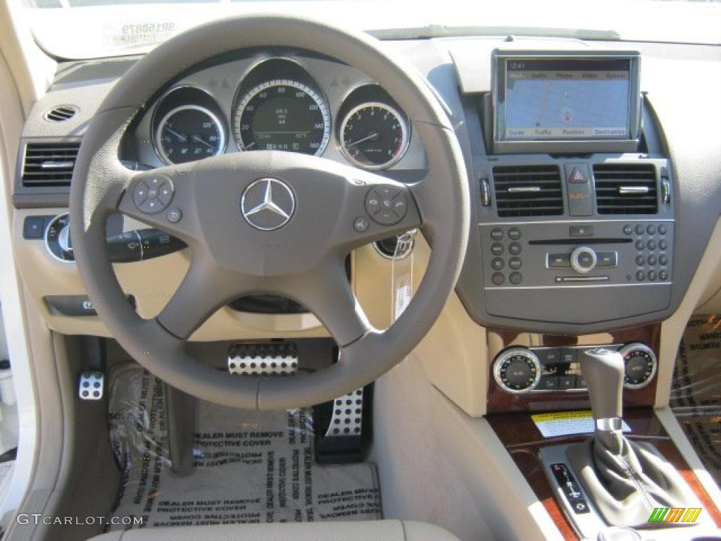 2011 Mercedes-Benz C 300 Sport Almond/Mocha Dashboard Photo #43265346