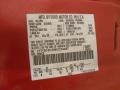 FL: Toreador Red Metallic 1998 Ford Ranger XLT Regular Cab Color Code
