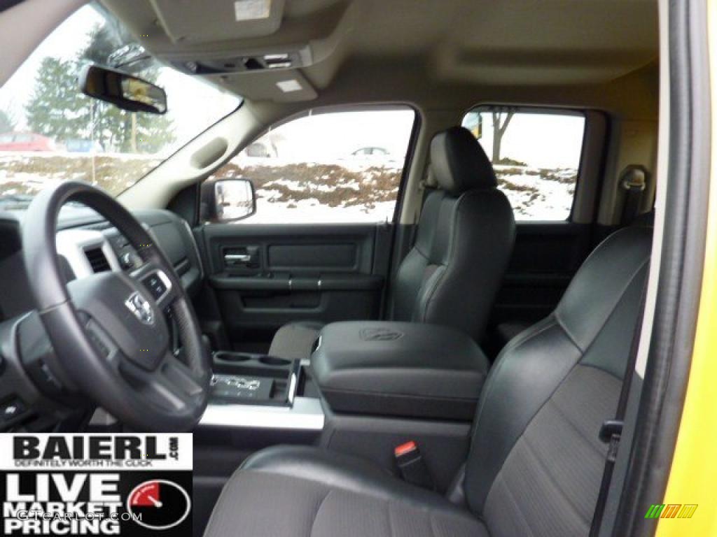 2009 Ram 1500 Sport Quad Cab 4x4 - Detonator Yellow / Dark Slate/Medium Graystone photo #10