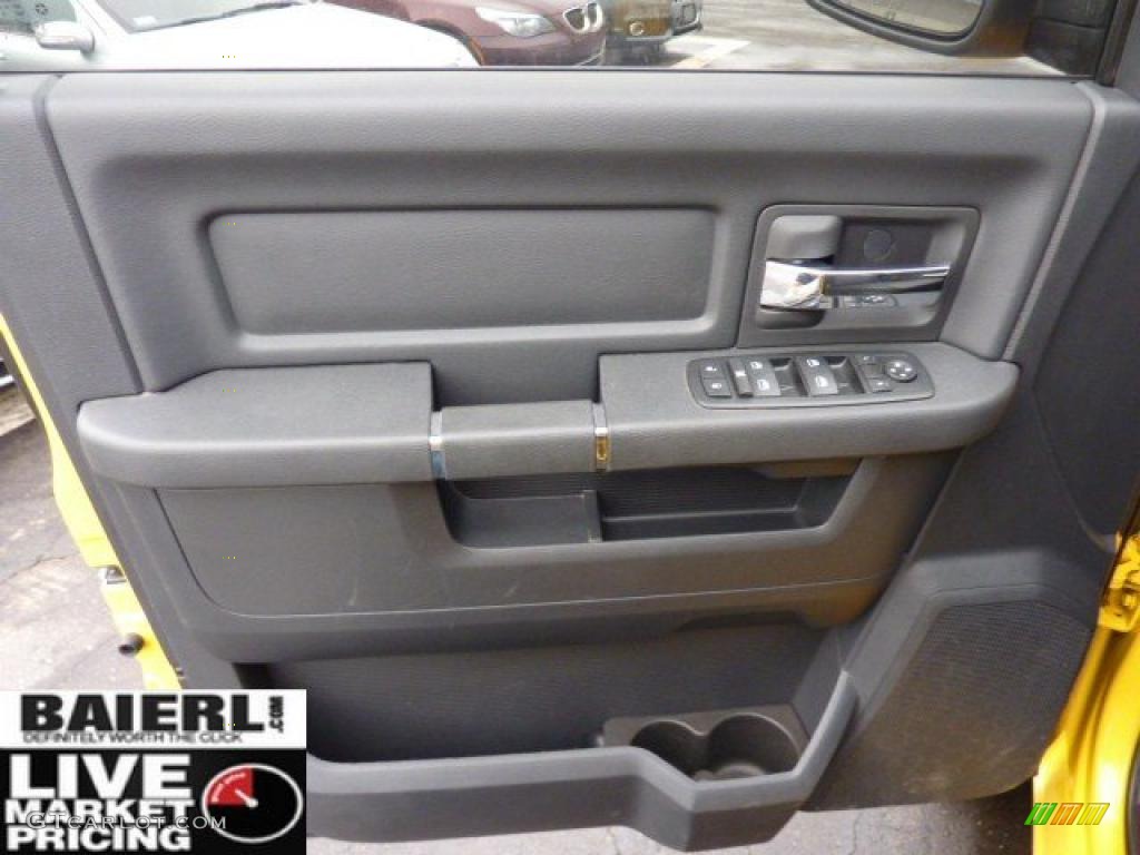 2009 Ram 1500 Sport Quad Cab 4x4 - Detonator Yellow / Dark Slate/Medium Graystone photo #12