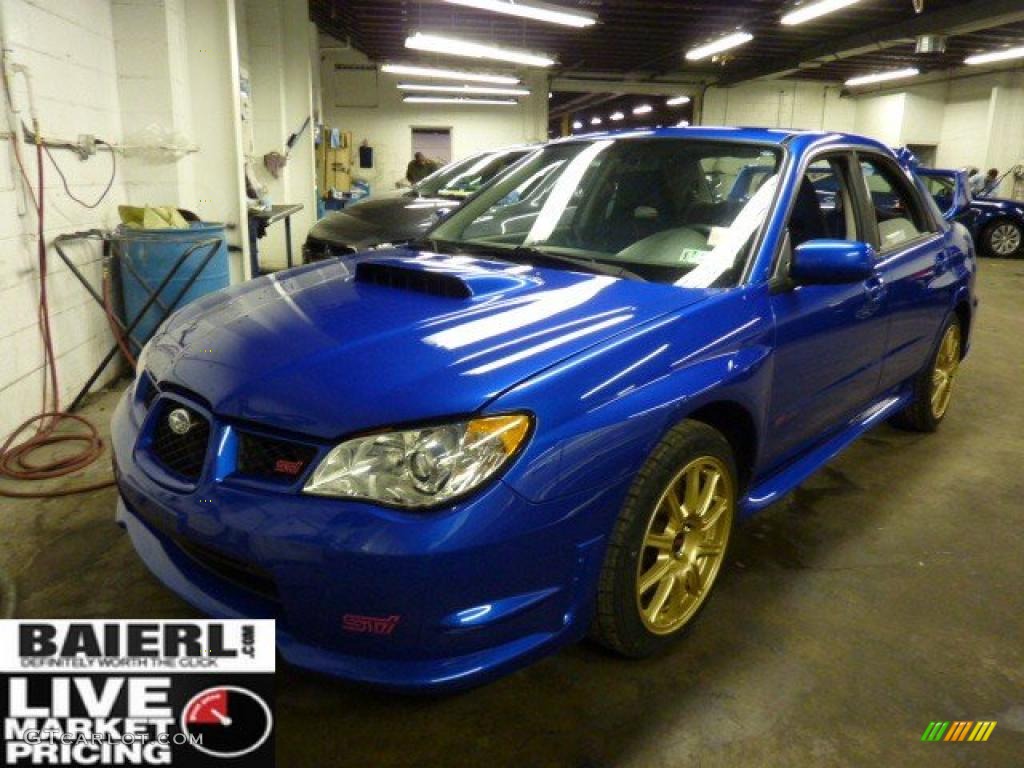 2007 Impreza WRX STi - WR Blue Pearl / Blue Alcantara photo #1