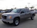 2008 Steel Gray Metallic GMC Sierra 1500 SLE Crew Cab 4x4  photo #7