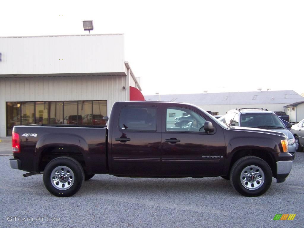 2008 Sierra 1500 SLE Crew Cab 4x4 - Dark Crimson Metallic / Dark Titanium photo #2