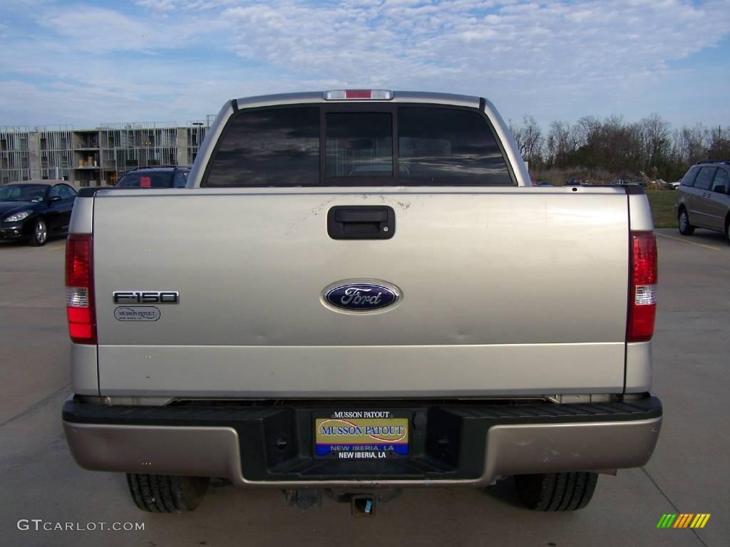 2006 F150 Lariat SuperCrew 4x4 - Smokestone Metallic / Tan photo #4
