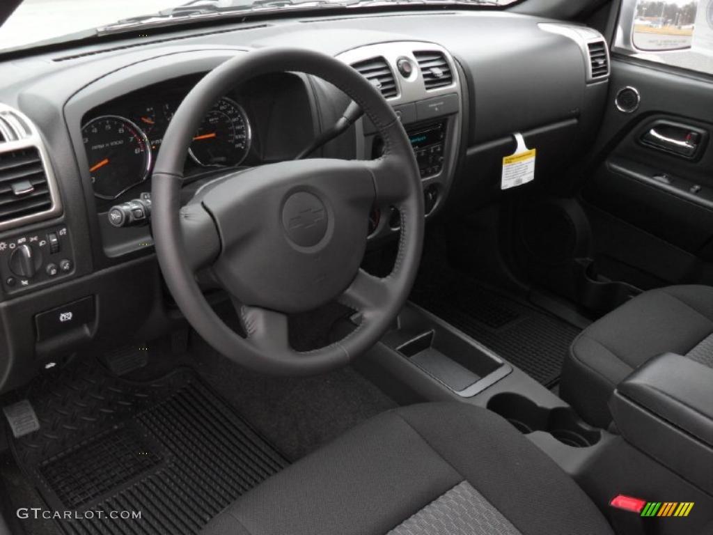 Ebony Interior 2011 Chevrolet Colorado LT Extended Cab Photo #43274042