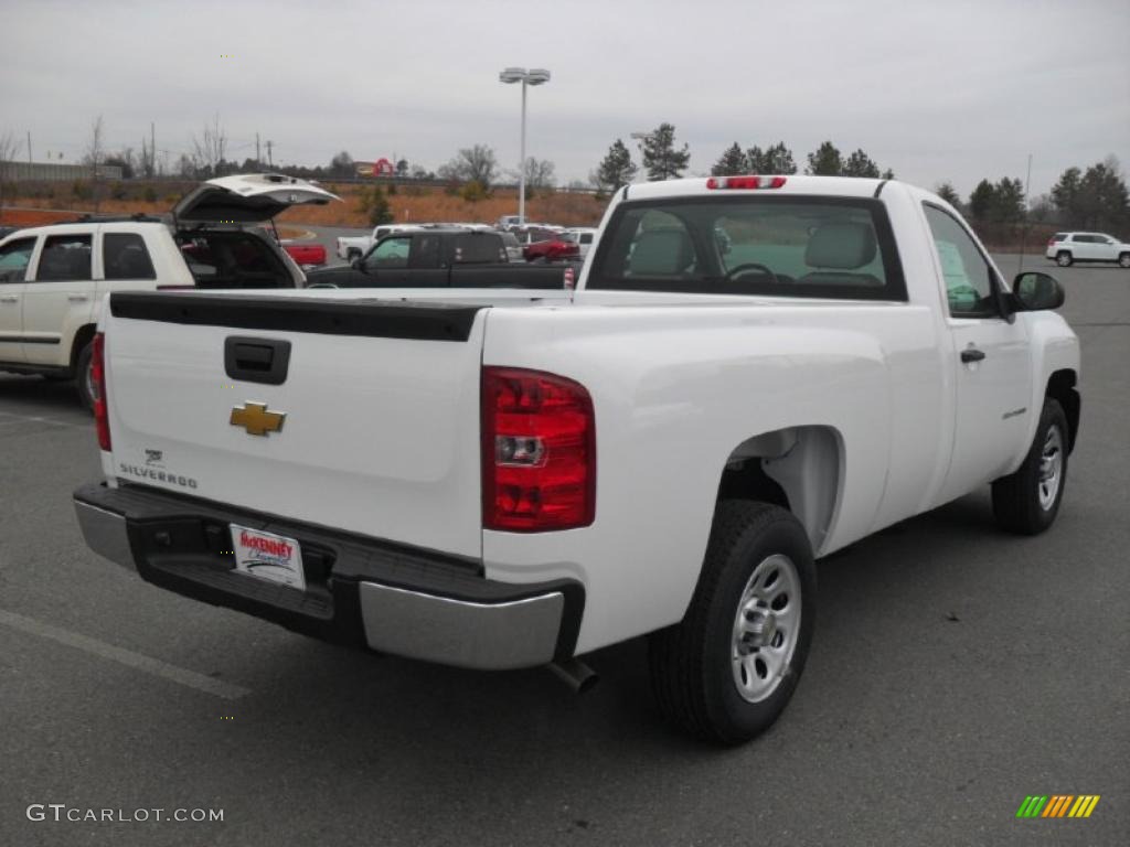 2011 Silverado 1500 Regular Cab - Summit White / Dark Titanium photo #4