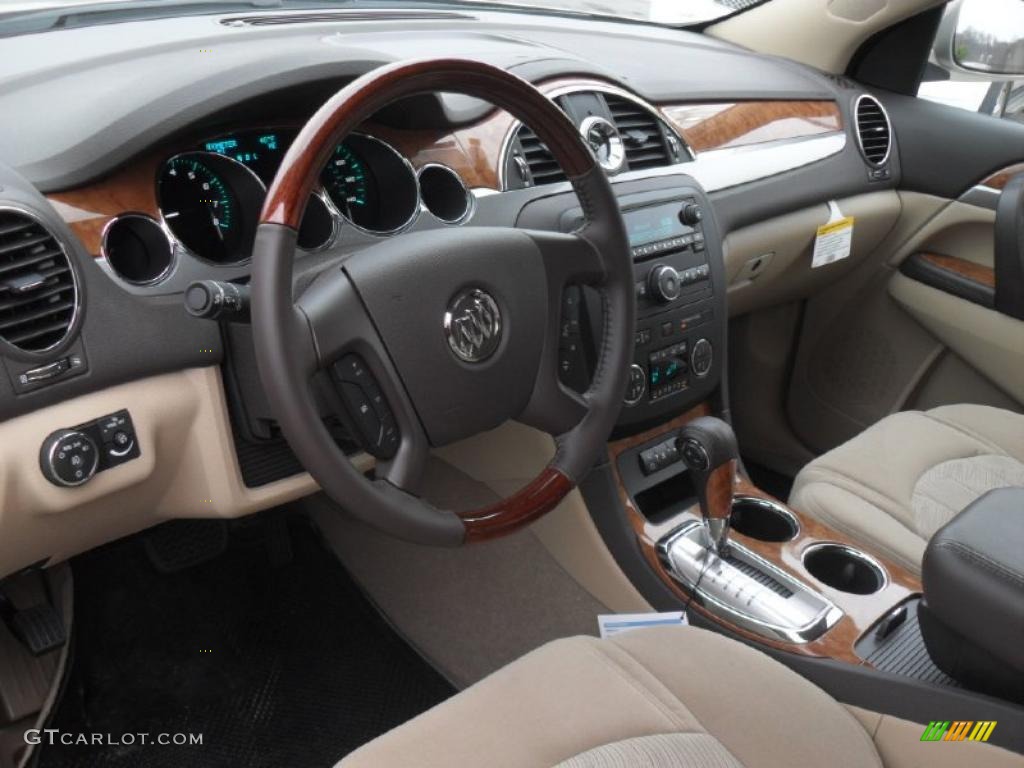 Cashmere/Cocoa Interior 2011 Buick Enclave CX AWD Photo #43275970