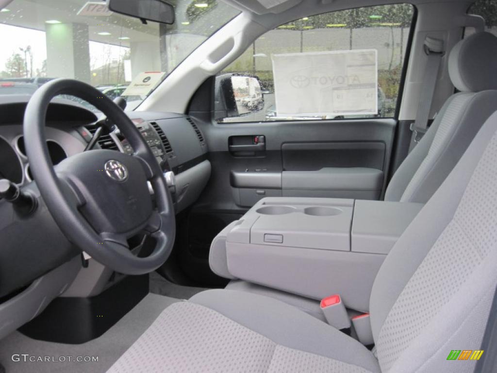 Graphite Gray Interior 2011 Toyota Tundra Double Cab 4x4 Photo #43278882