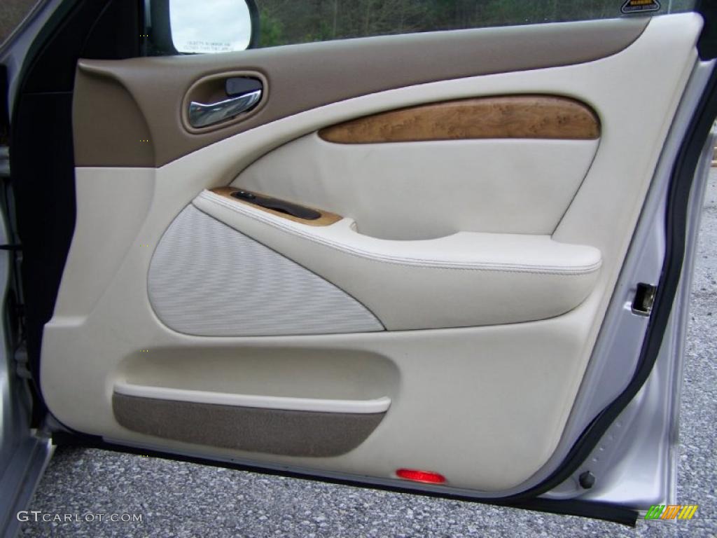 2002 Jaguar S-Type 4.0 Cashmere Door Panel Photo #43280306