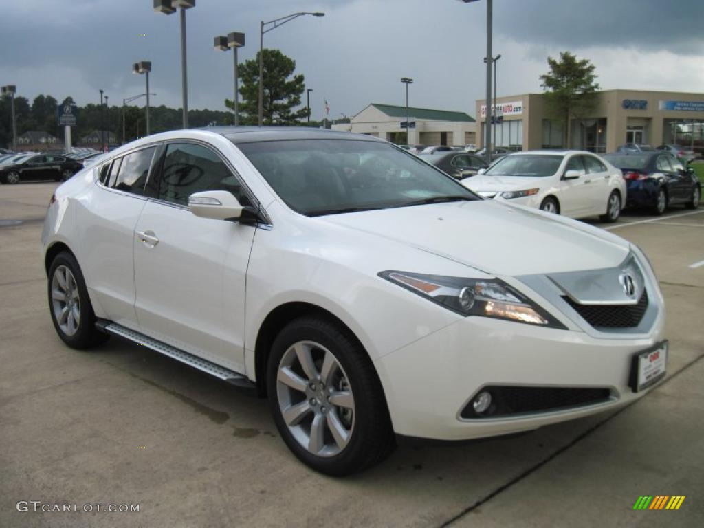 Aspen White Pearl 2011 Acura ZDX Technology SH-AWD Exterior Photo #43280614